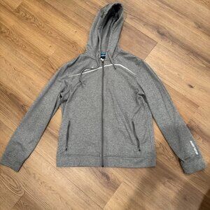 Bauer Ice Hockey Hoodie Hooded Jacket Full Zip Grey Small